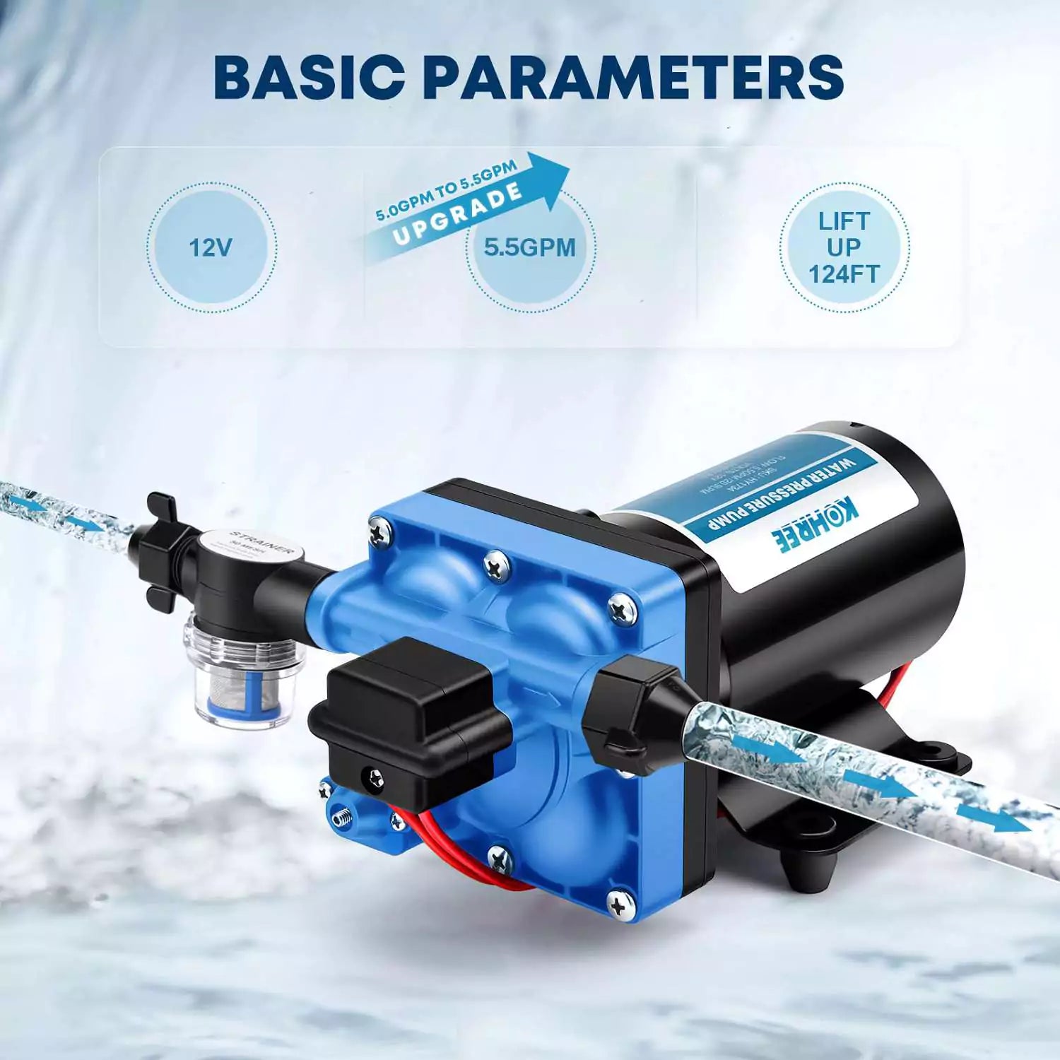 RV Frischwasserpumpe 5,5 GPM