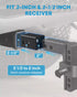 Adjustable drop trailer hitch fit 2 inch and 2-1/2 inch receiver