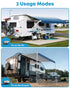 2 usage modes of camper awning complete kit