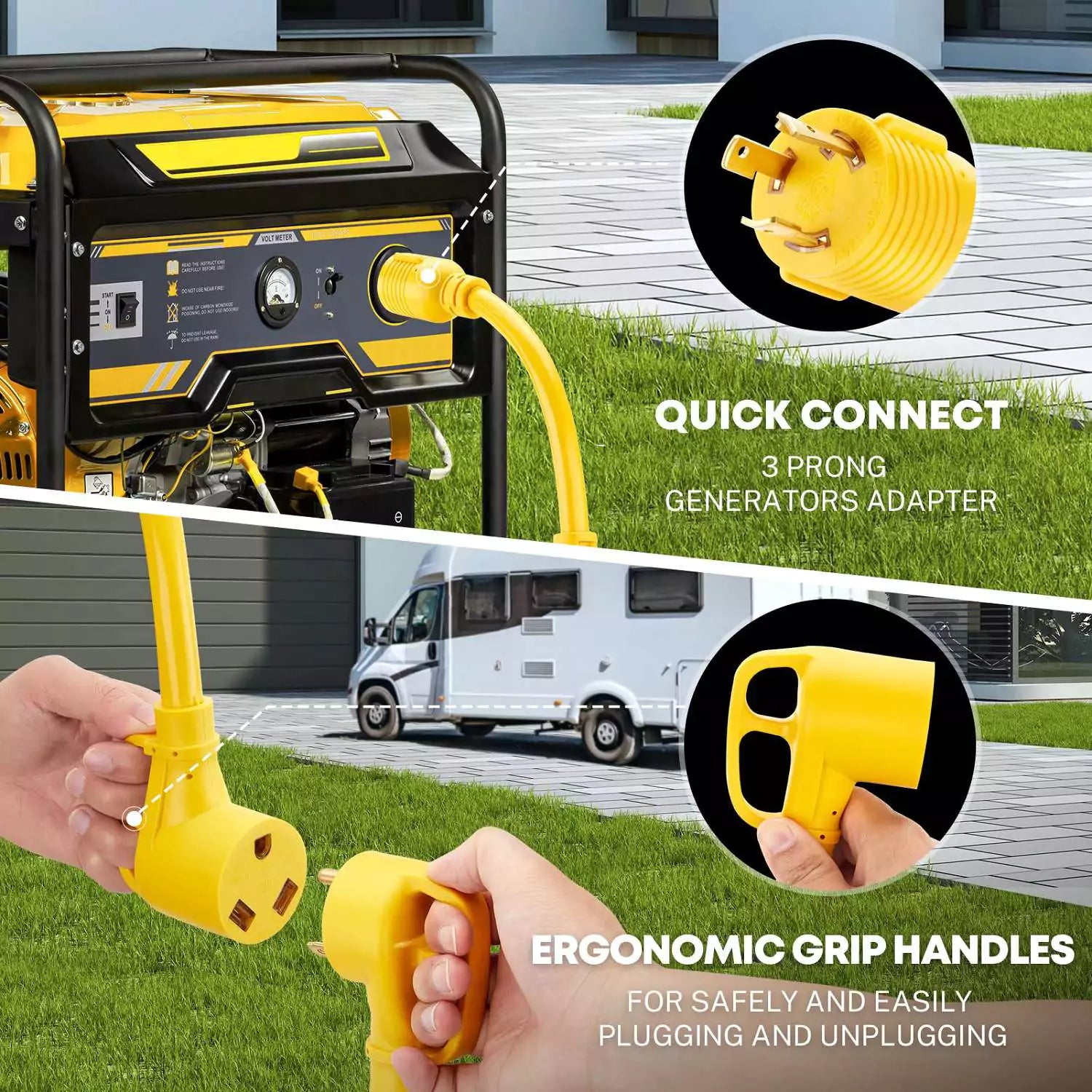 30A L5-30P auf 30A TT-30R Generator-Steckeradapterkabel