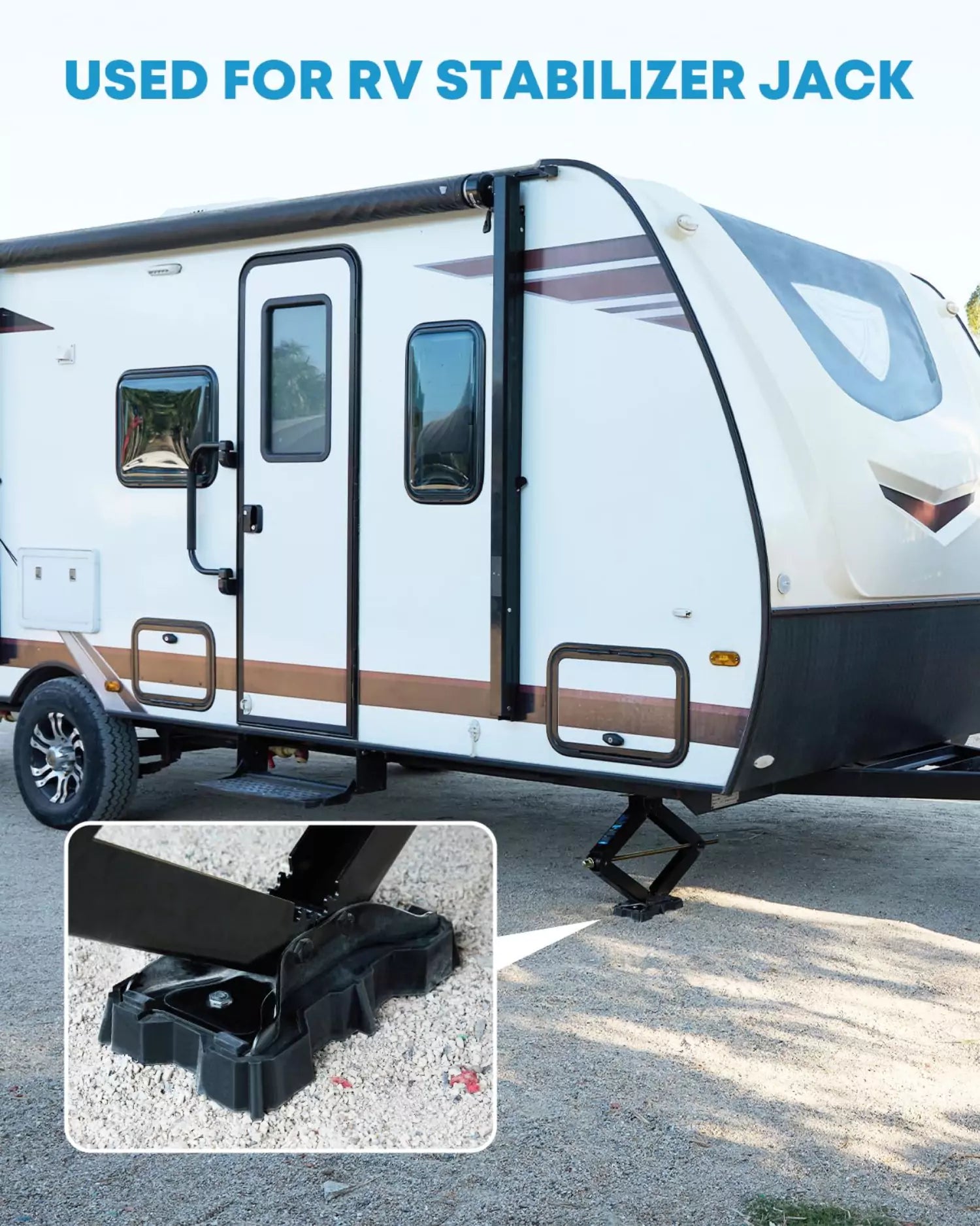 Jack pads for camper used for rv stabilizer jack