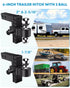 6 inch trailer hitch with 3 ball