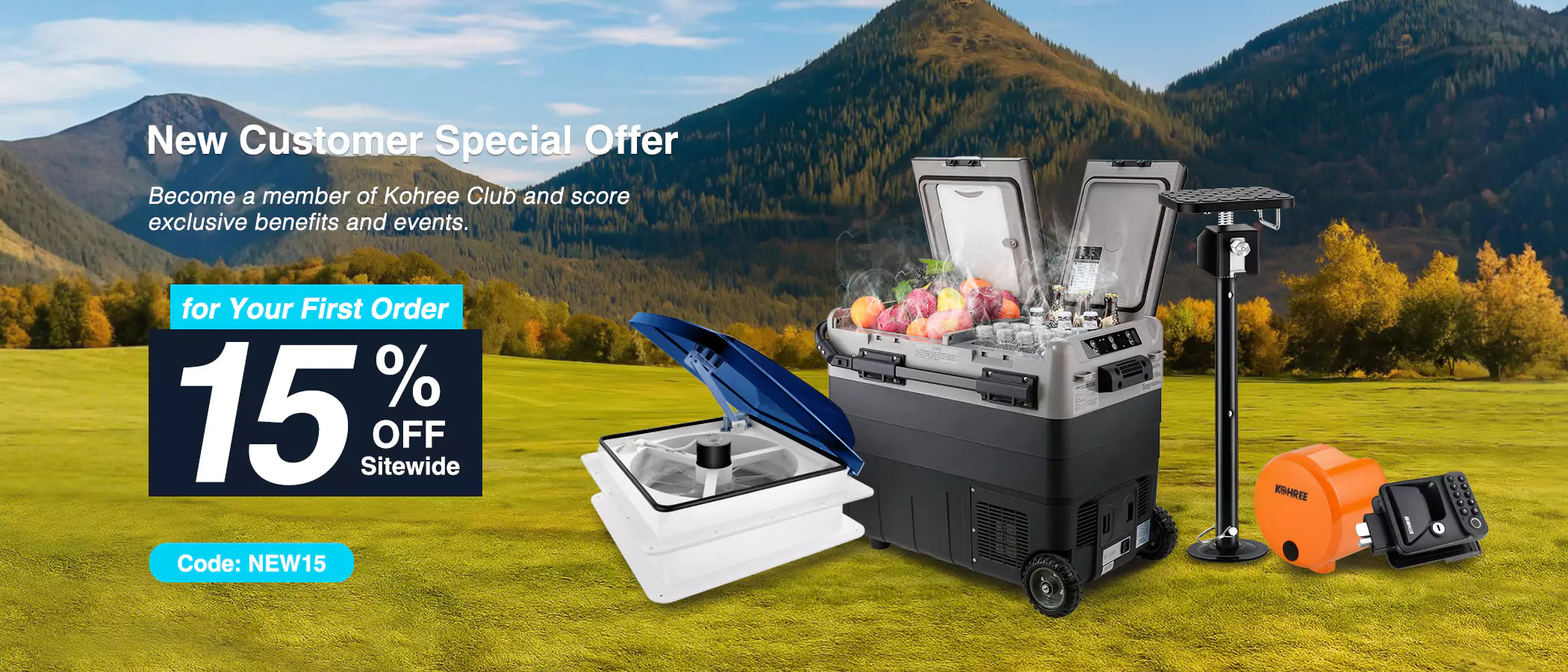 New customer get 15% special off