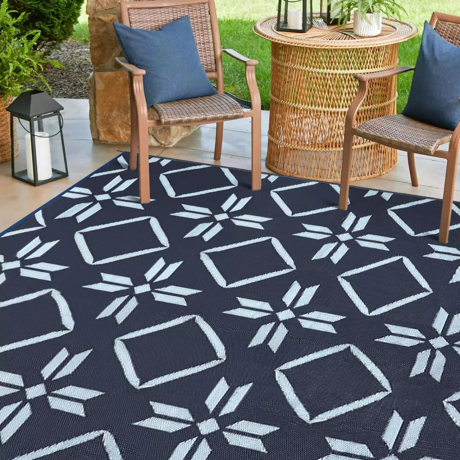 Kohree outdoor carpet for patio 9x12