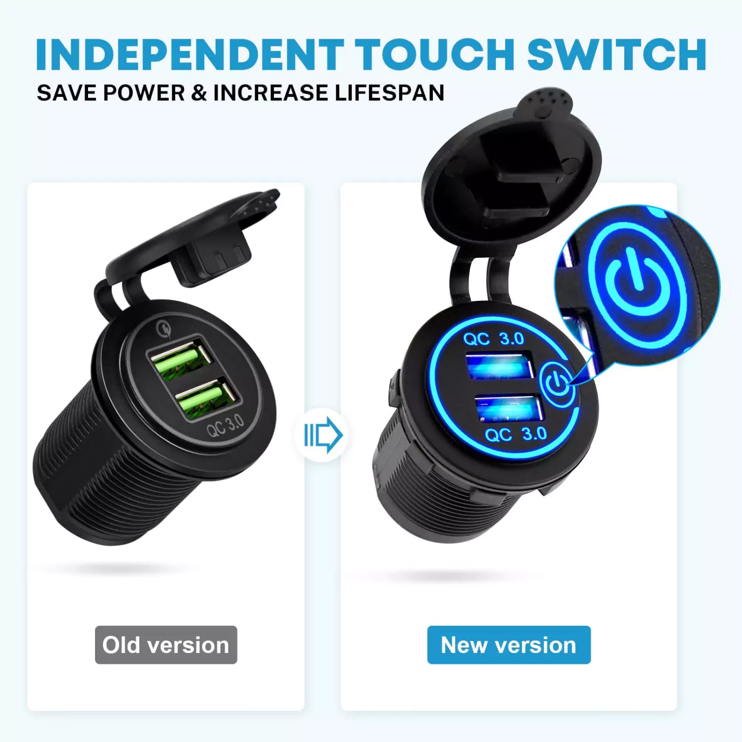 QC3.0 FAST DUAL USB PORT