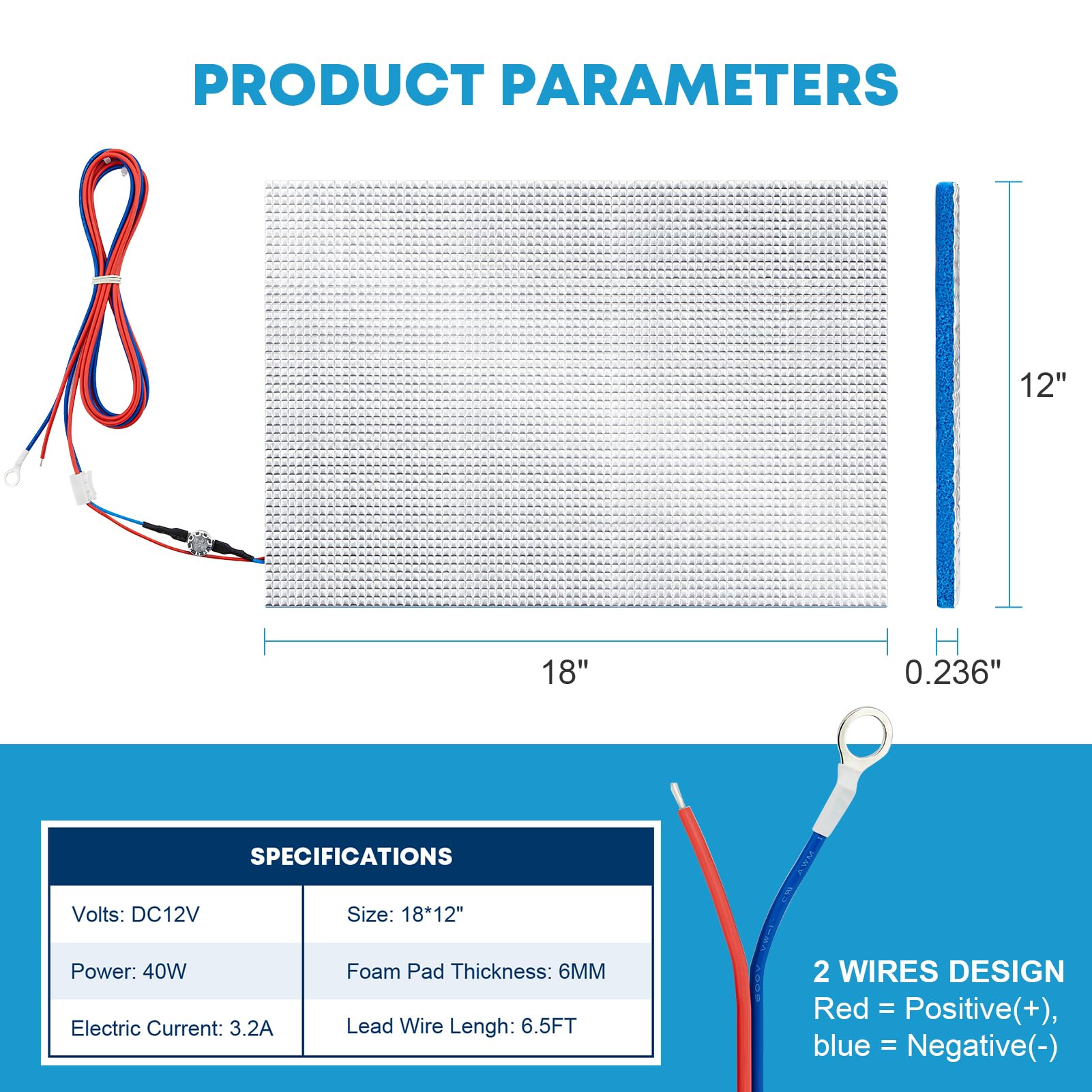 RV holding tank heating pads
