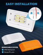 Removable cover 12 volt rv porch light