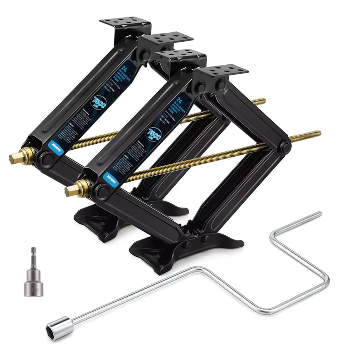 2 pack RV Stabilizer Leveling Scissor Jacks