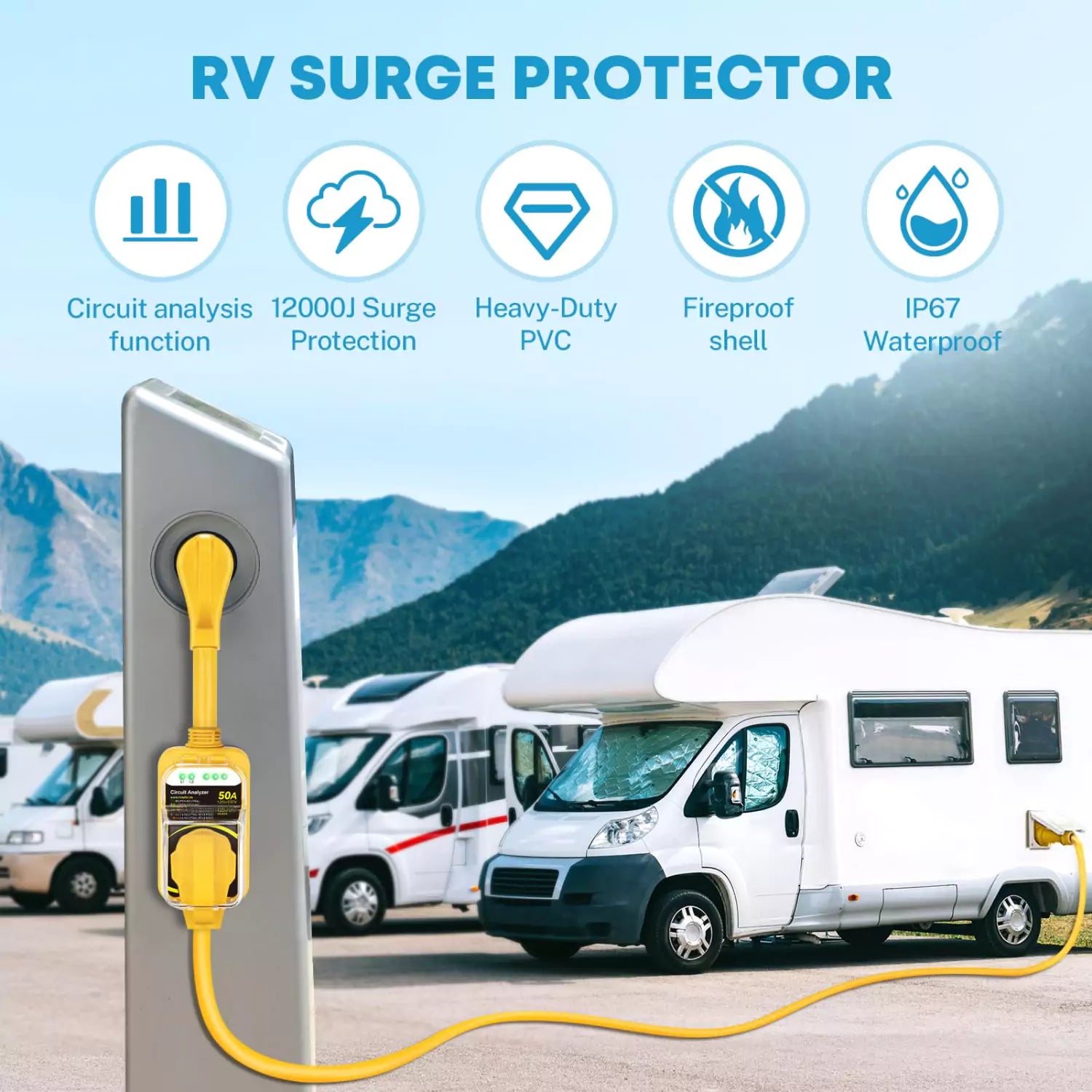 RV surge protector features