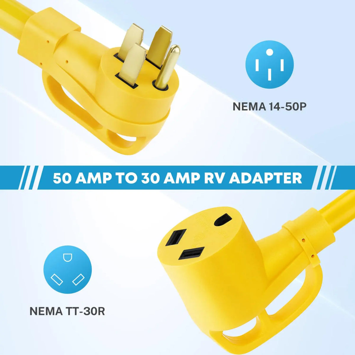 50 amp to 30 amp rv adapter