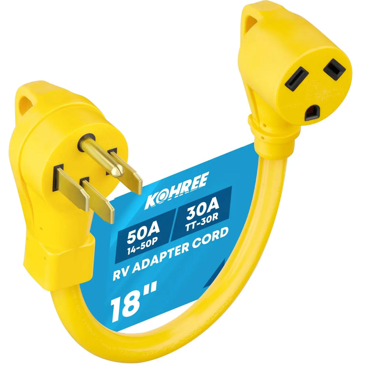 Kohree 50 Amp to 30 Amp RV Adapter