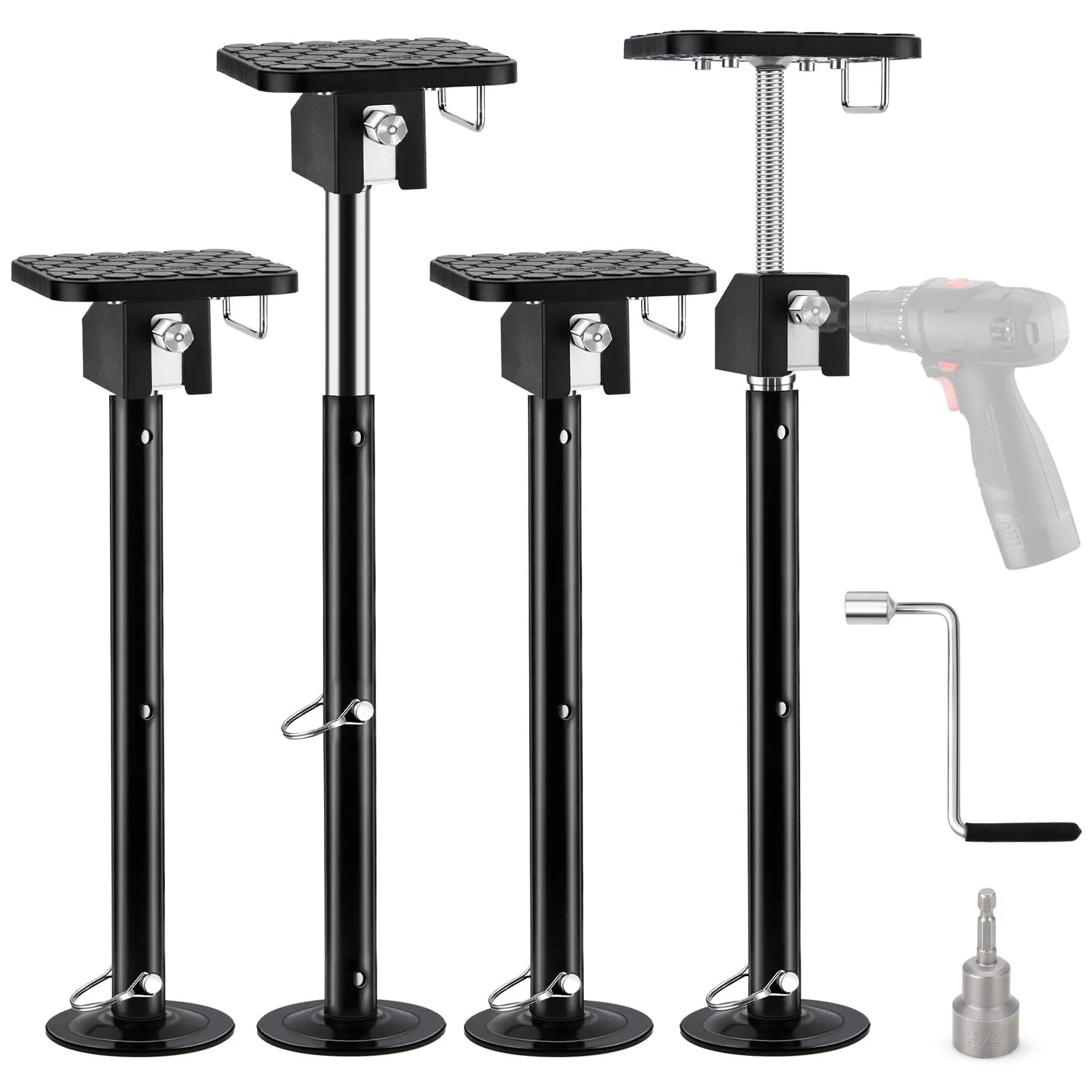 4 pack of kohree 5000 lbs rv slide out support jack