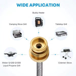 Wide application for 6 feet rv propane hose