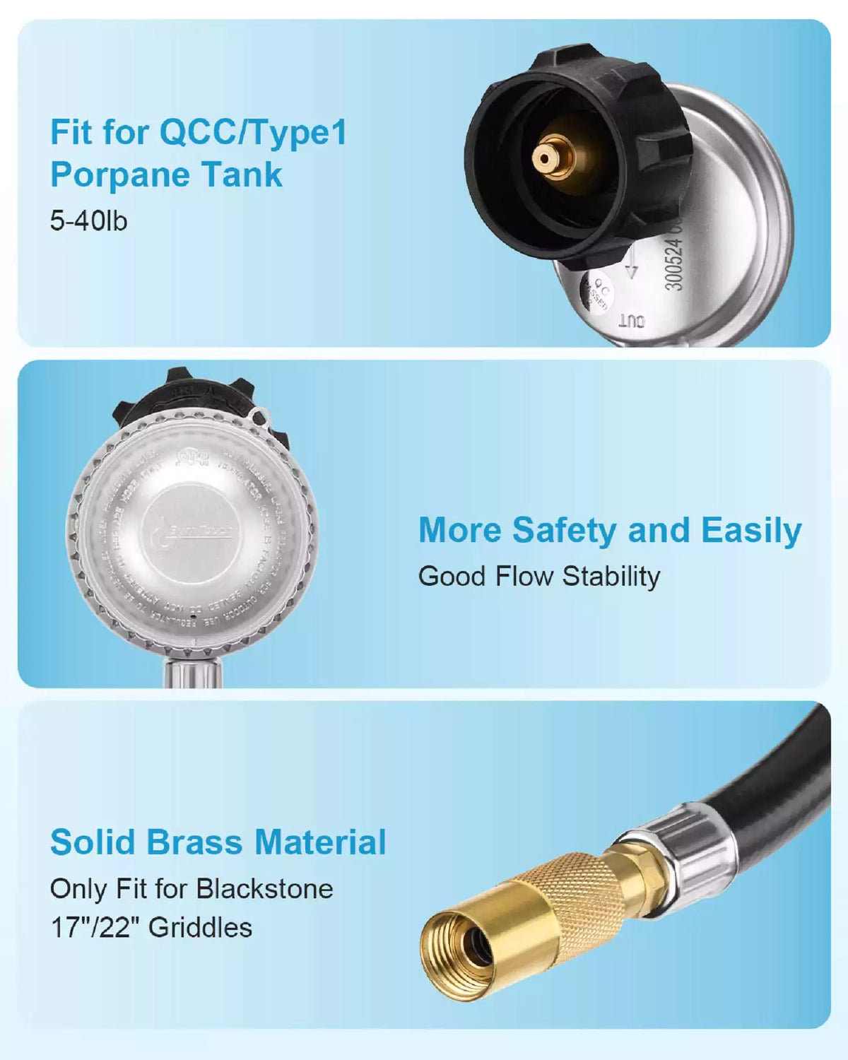 Adapter for propane hose