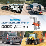 Adjustable trailer hitch kit 10 inch