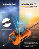 Weatherproof battery charger for golf cart