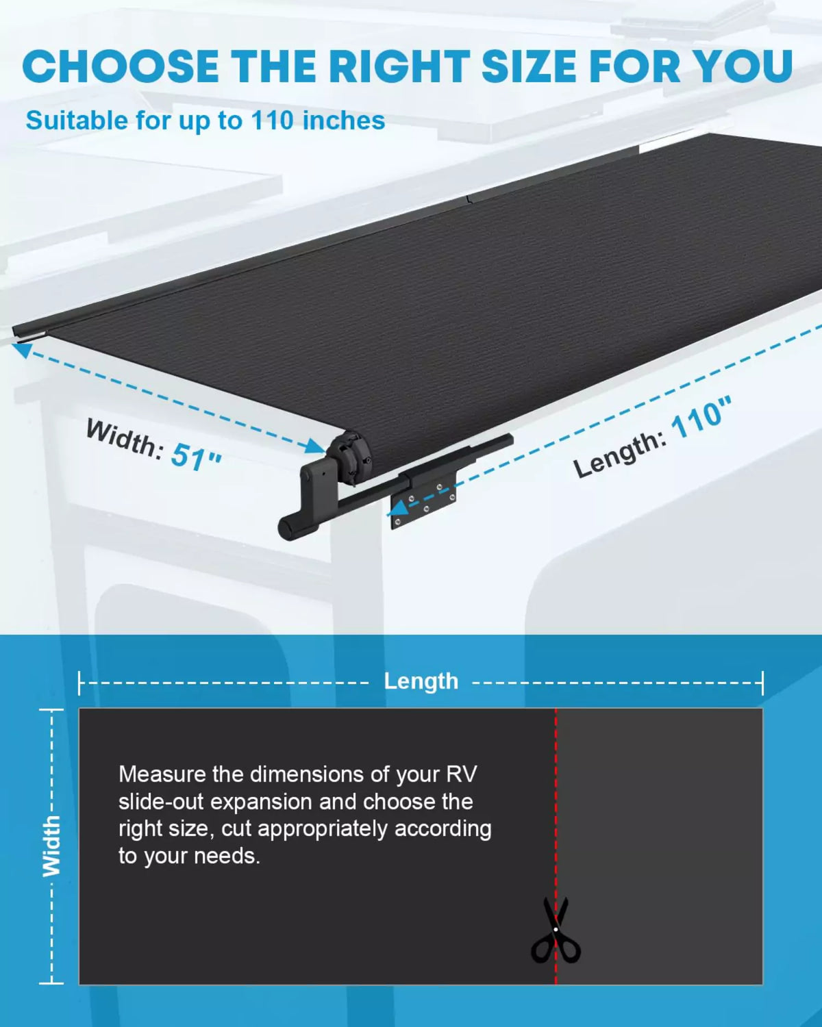 Choose the right awning size for your rv