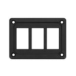 Plastic blank switch panel 3 gang