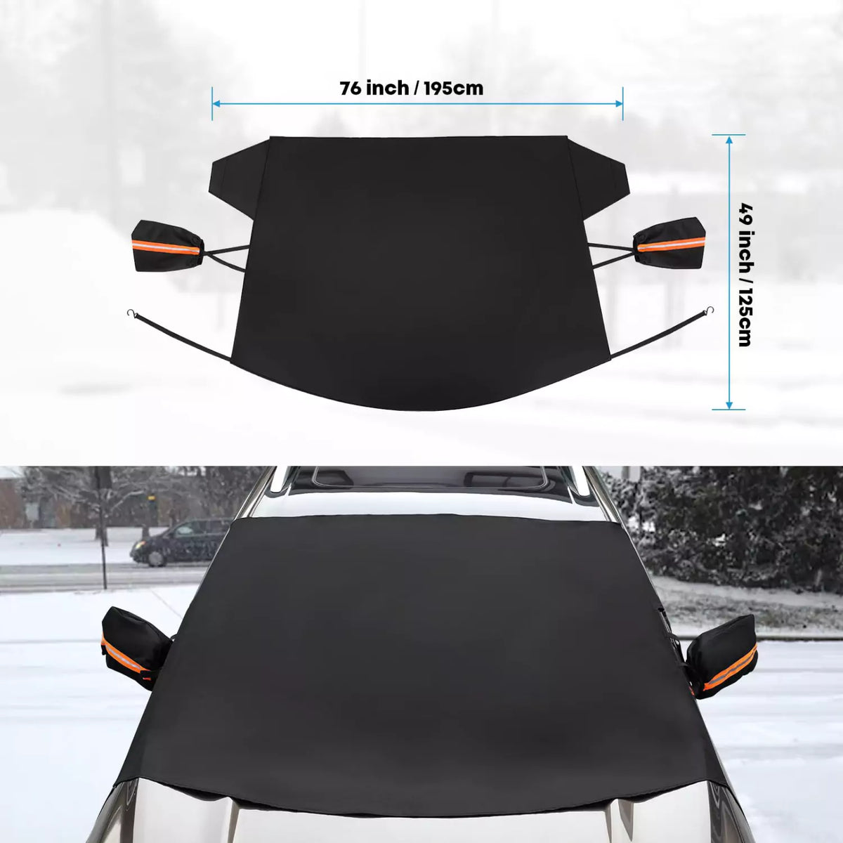 Kohree car windshield cover size