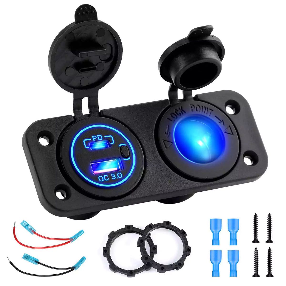 Cigarette lighter power socket