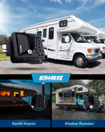 Door latch for camper