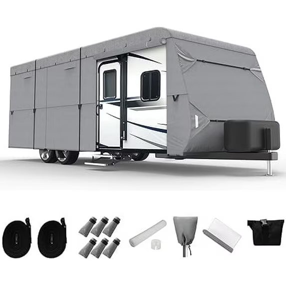 4 Layers Top Travel Trailer Cover Fits 18' to 20'