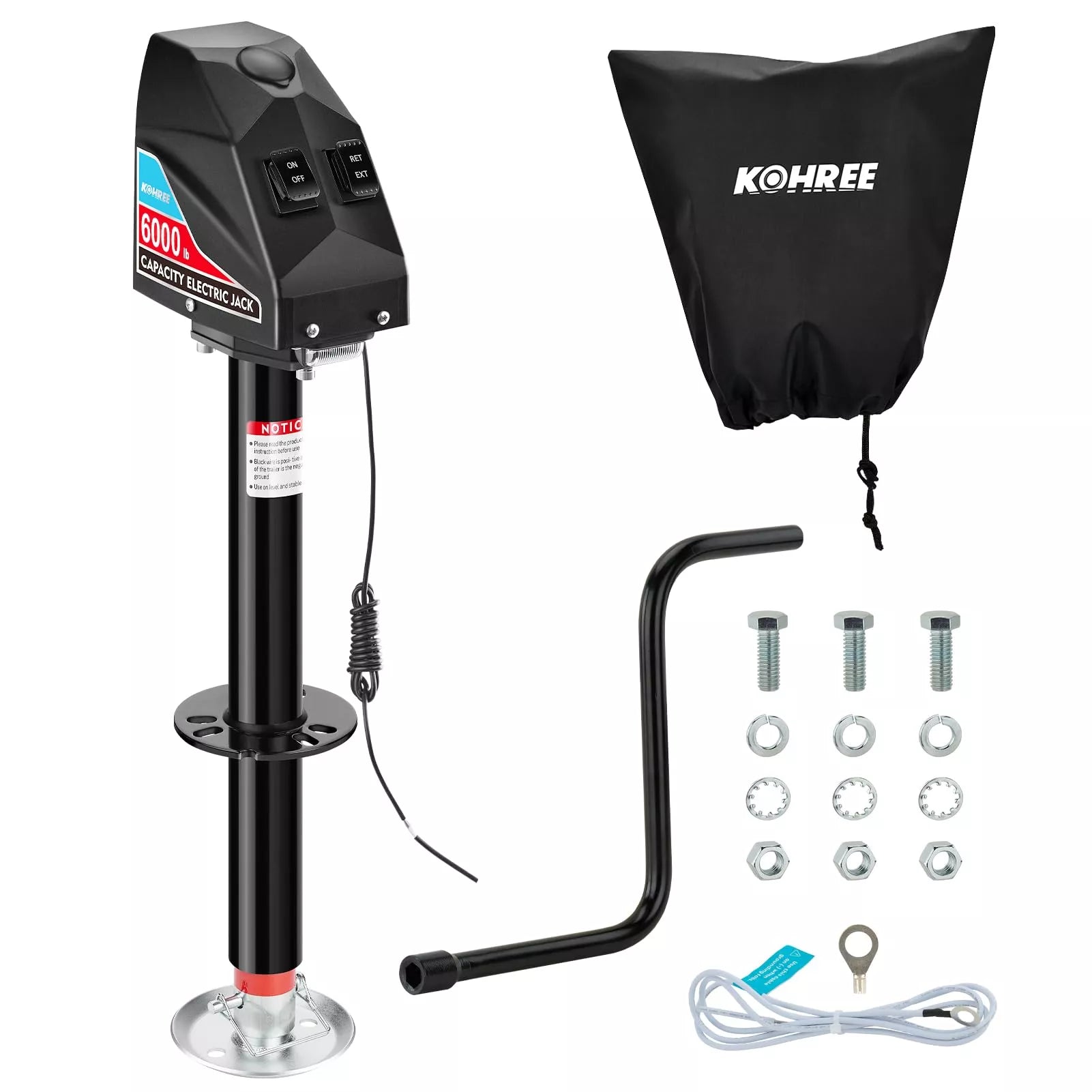 Kohree electric trailer jack 6000 lbs