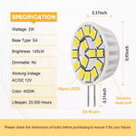 Kohree g4 led lights 4000k specification