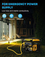 Kohree generator extension cord 30 amp 25 ft for emergency power supply