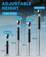 Adjustable height jack for trailer tongue