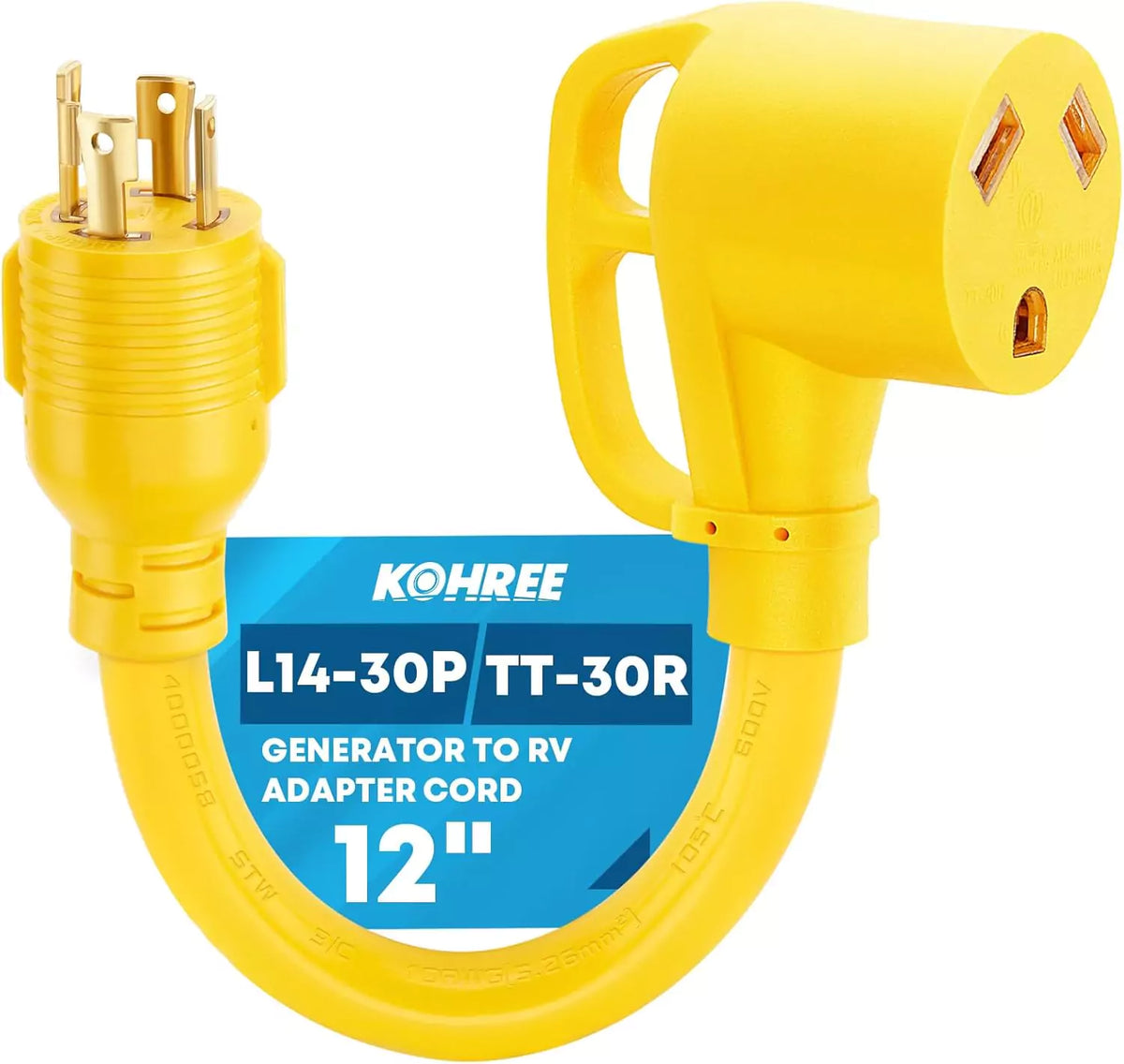 Kohree l14 30p to tt 30r power plug for generator