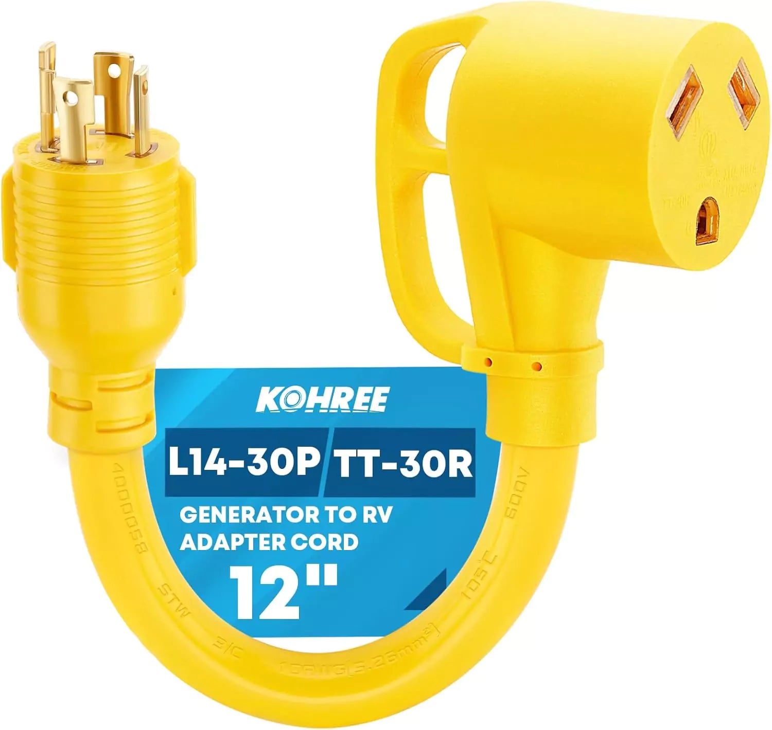 Kohree l14 30p to tt 30r power plug for generator