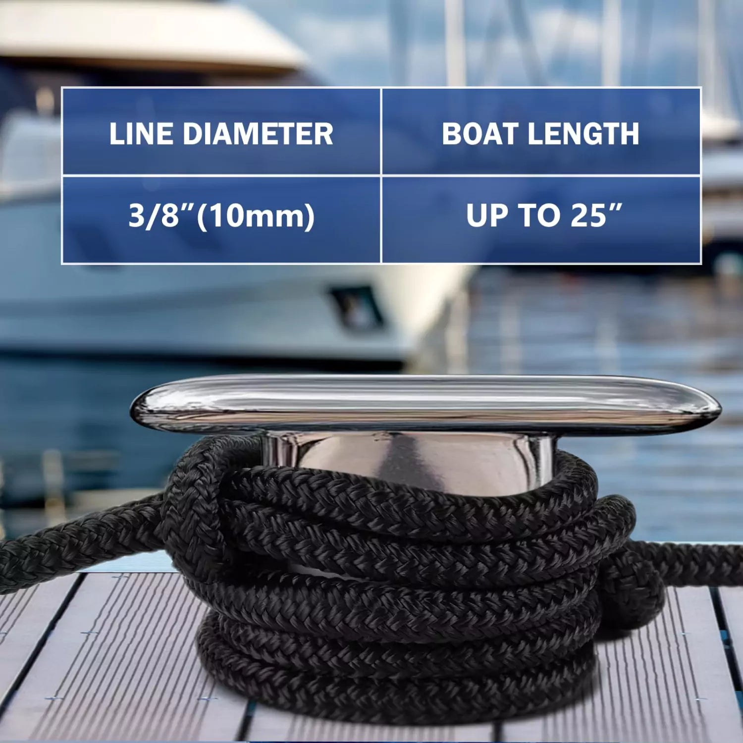 Marine rope diameter