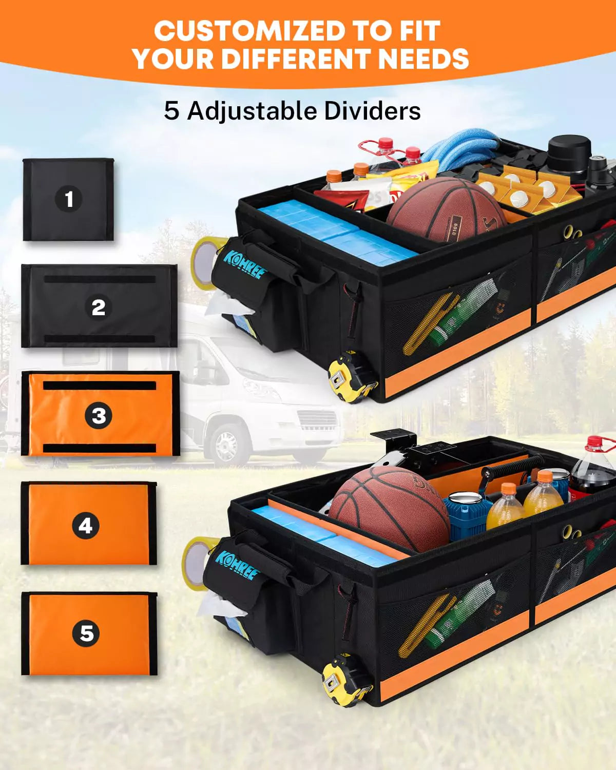 Kohree organizer trunk details