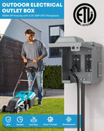 Kohree outdoor electrical dual outlet box