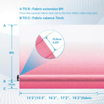 Size of pink camper awning