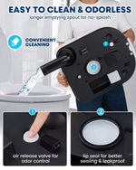 Easy to clean and odorless 6.34 gallon portable camping toielt