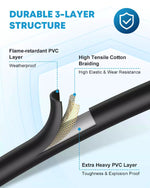 Durable 3 layer structure propane cylinder adapter hose