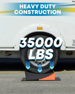 Heavy-duty construction rv blocks for leveling orange