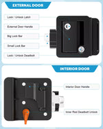 RV entry door lock structure
