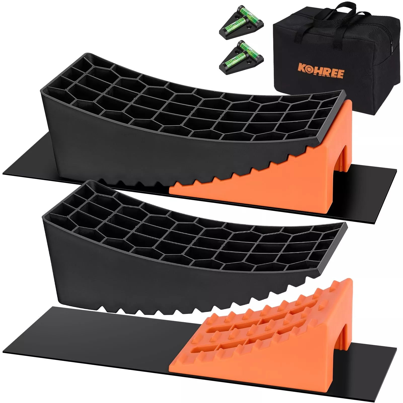 Kohree rv leveling blocks orange 1/2"-4"