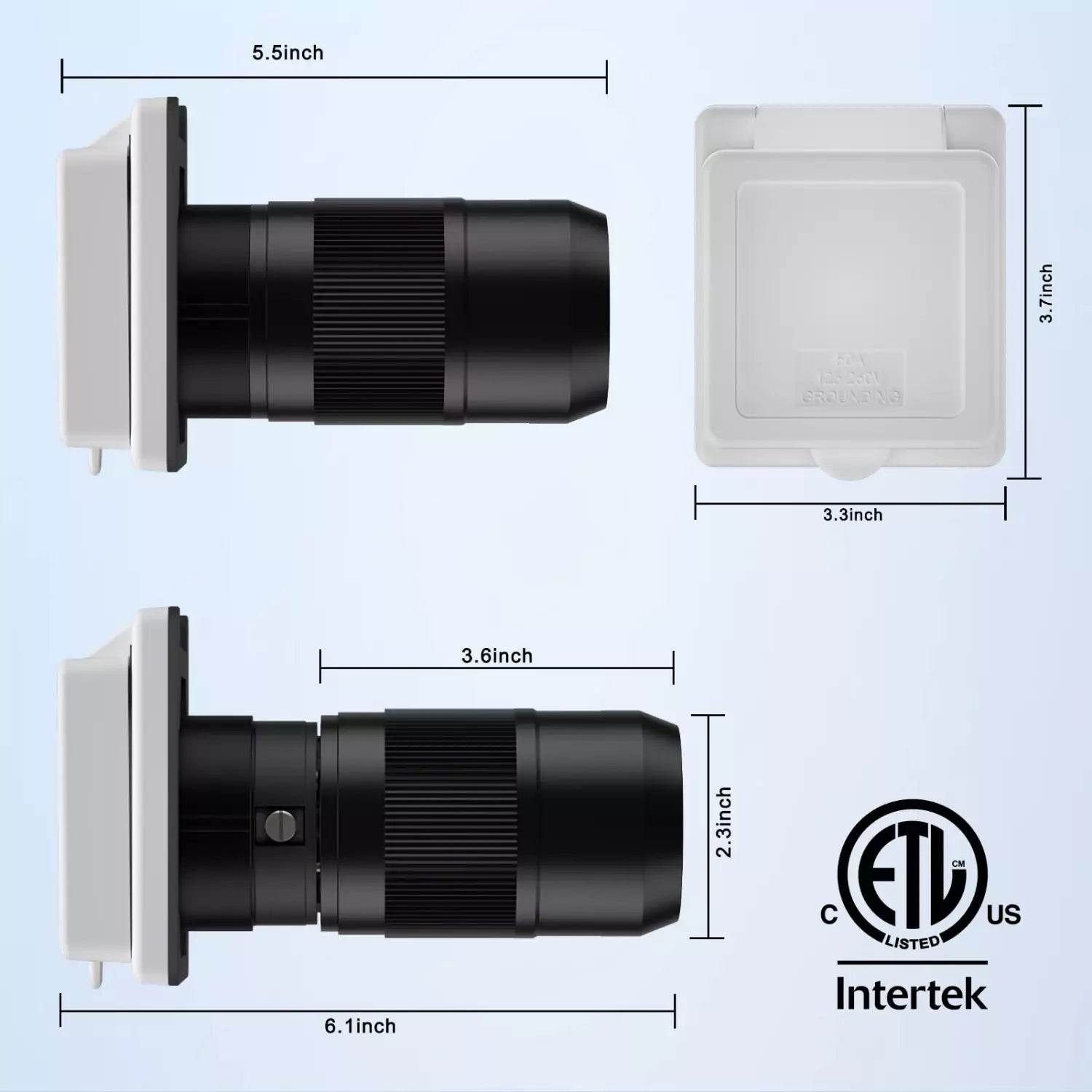 Kohree rv power inlet 50 amp specification