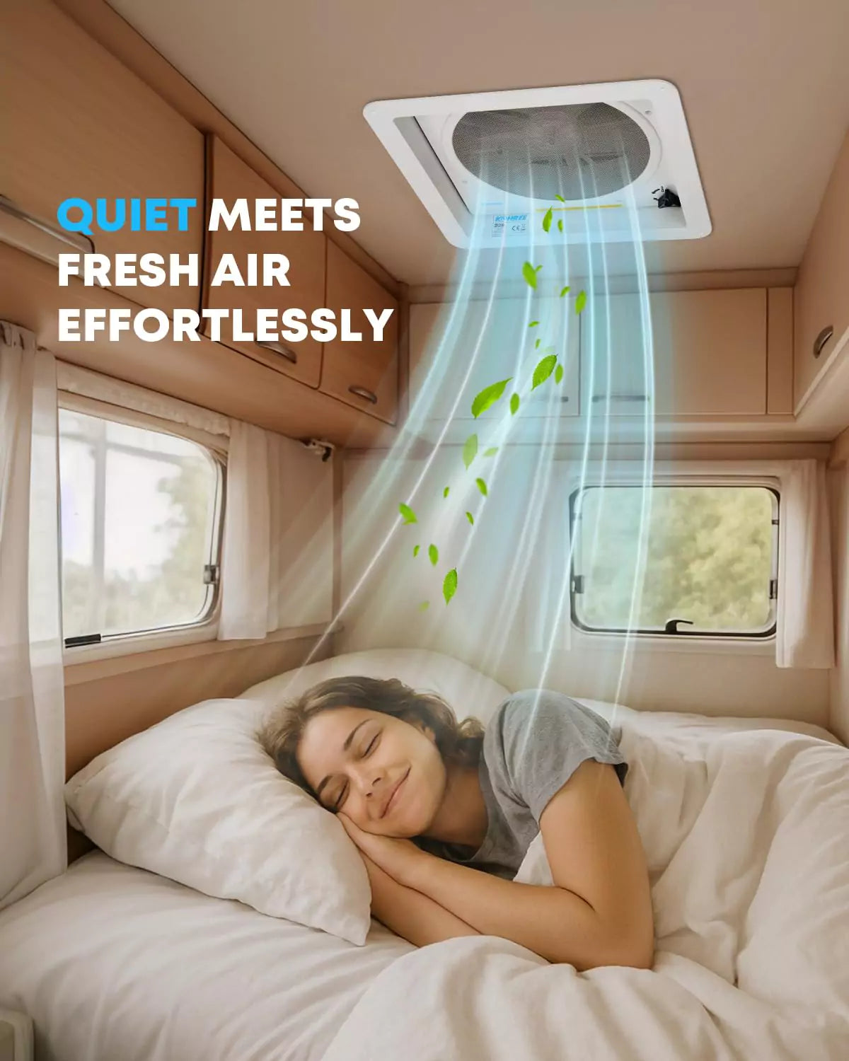 Quiet meets fresh air effortlessly with rv roof fans