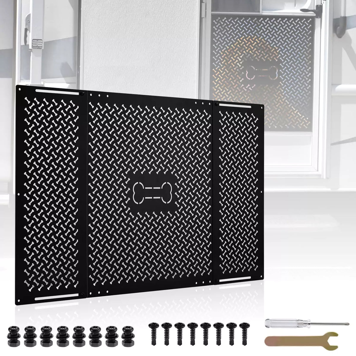 Kohree rv screen door protector with bone design
