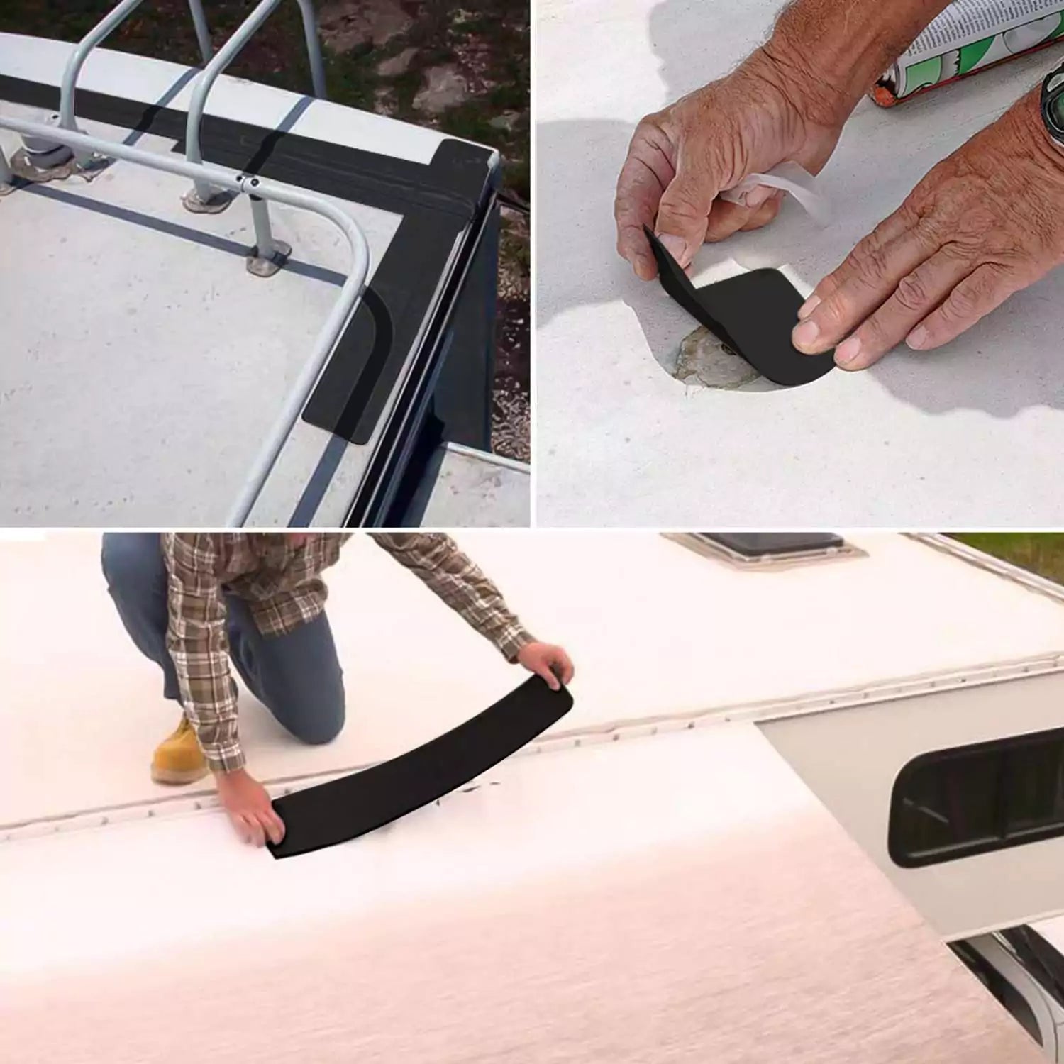 RV tape sealant black 4in 50ft