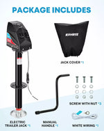 Kohree rv tongue jacks 6000 lbs package includes