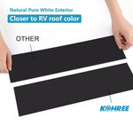 Closer to RV roof color window black sealant tape