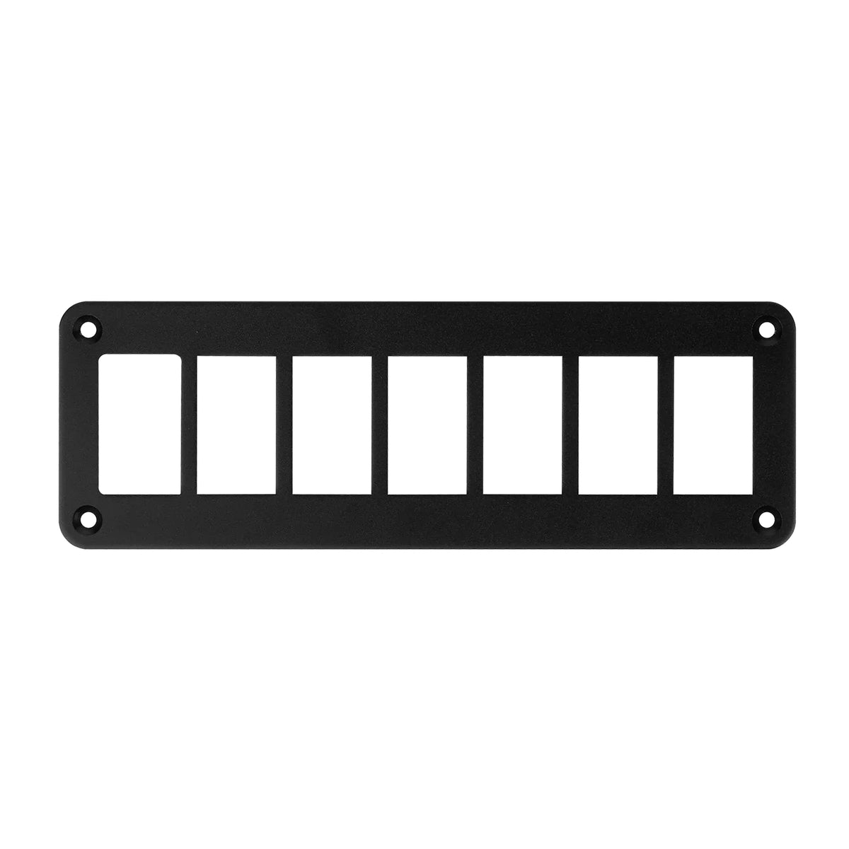 Aluminum rocker switch panel housing 7 gang