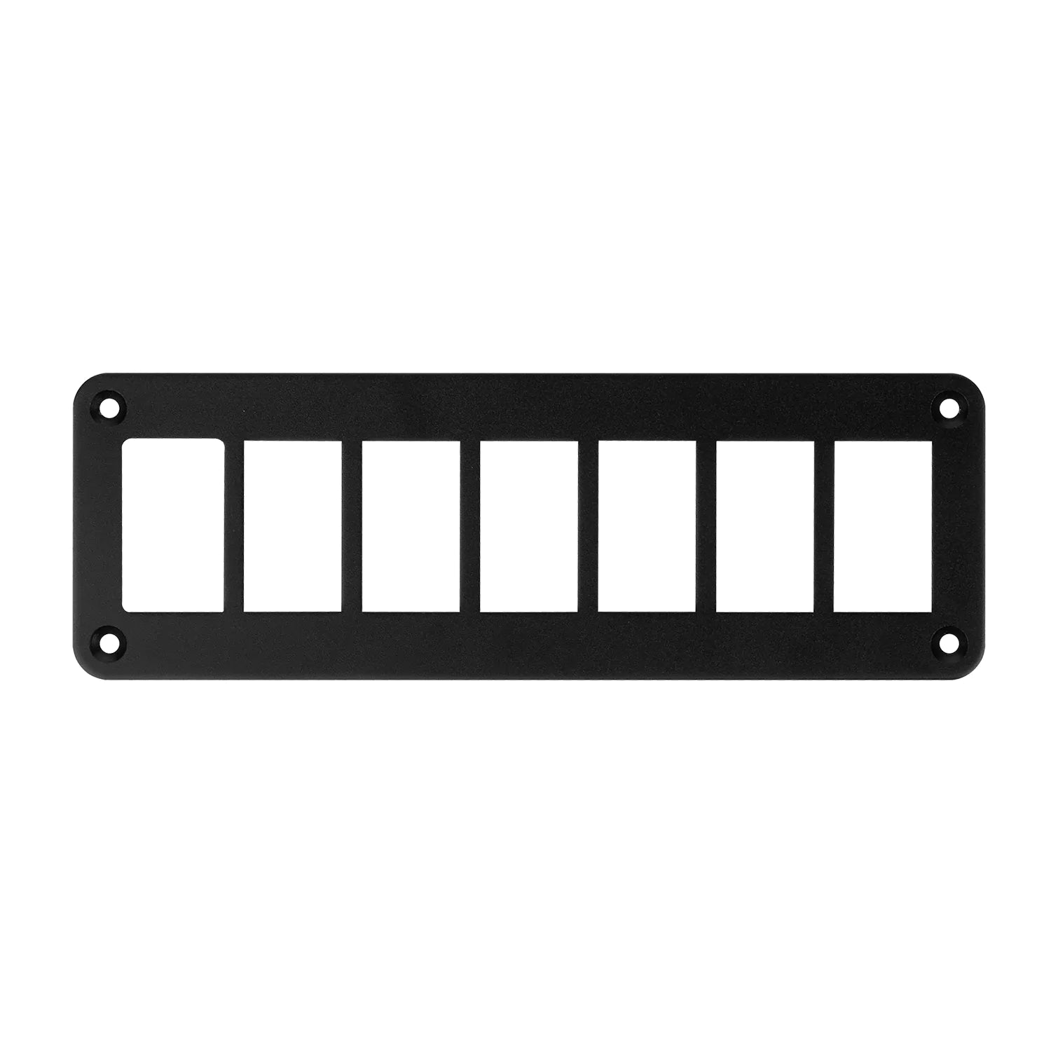 Aluminum rocker switch panel housing 7 gang