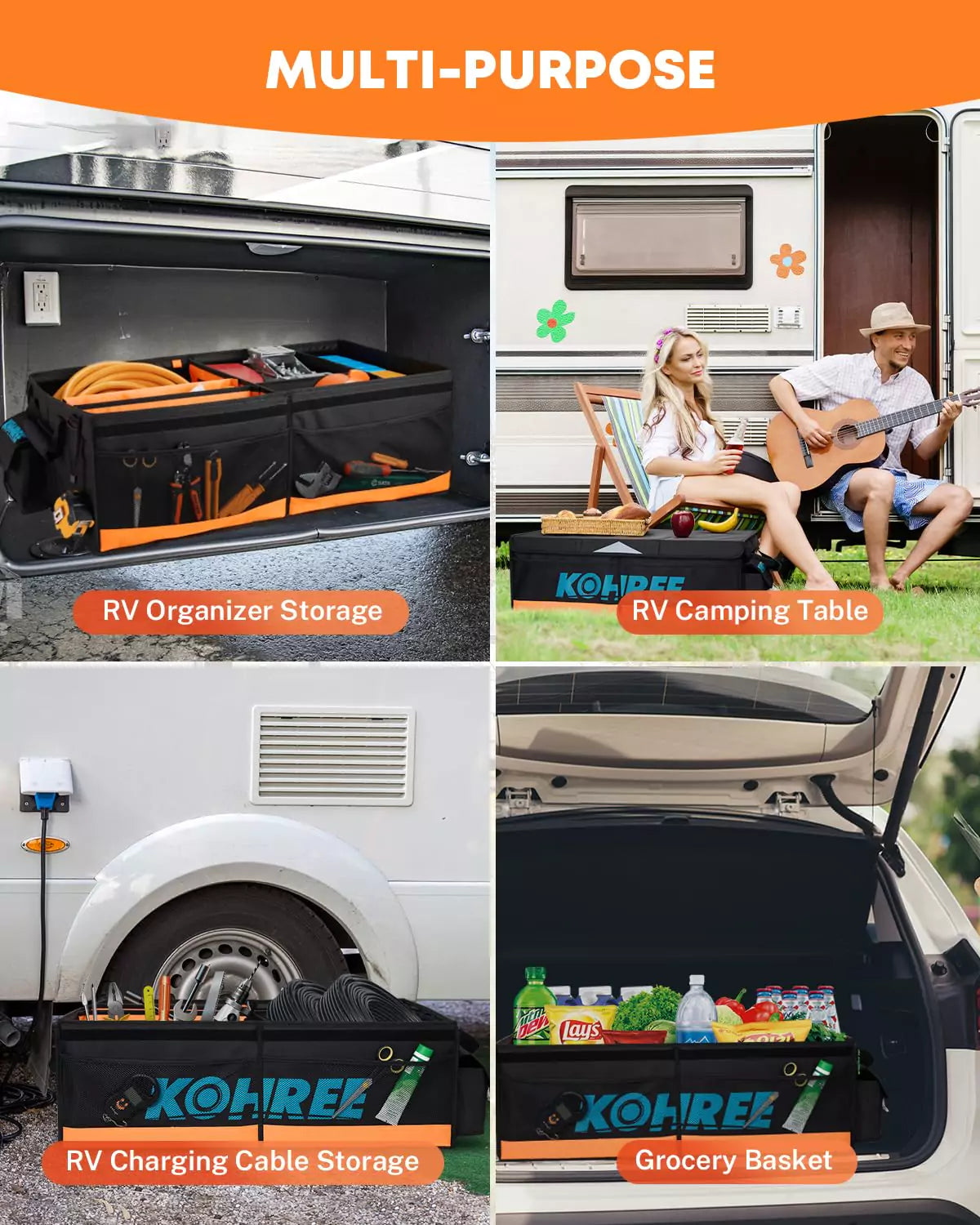 Wide use application of SUV car trunk organizer